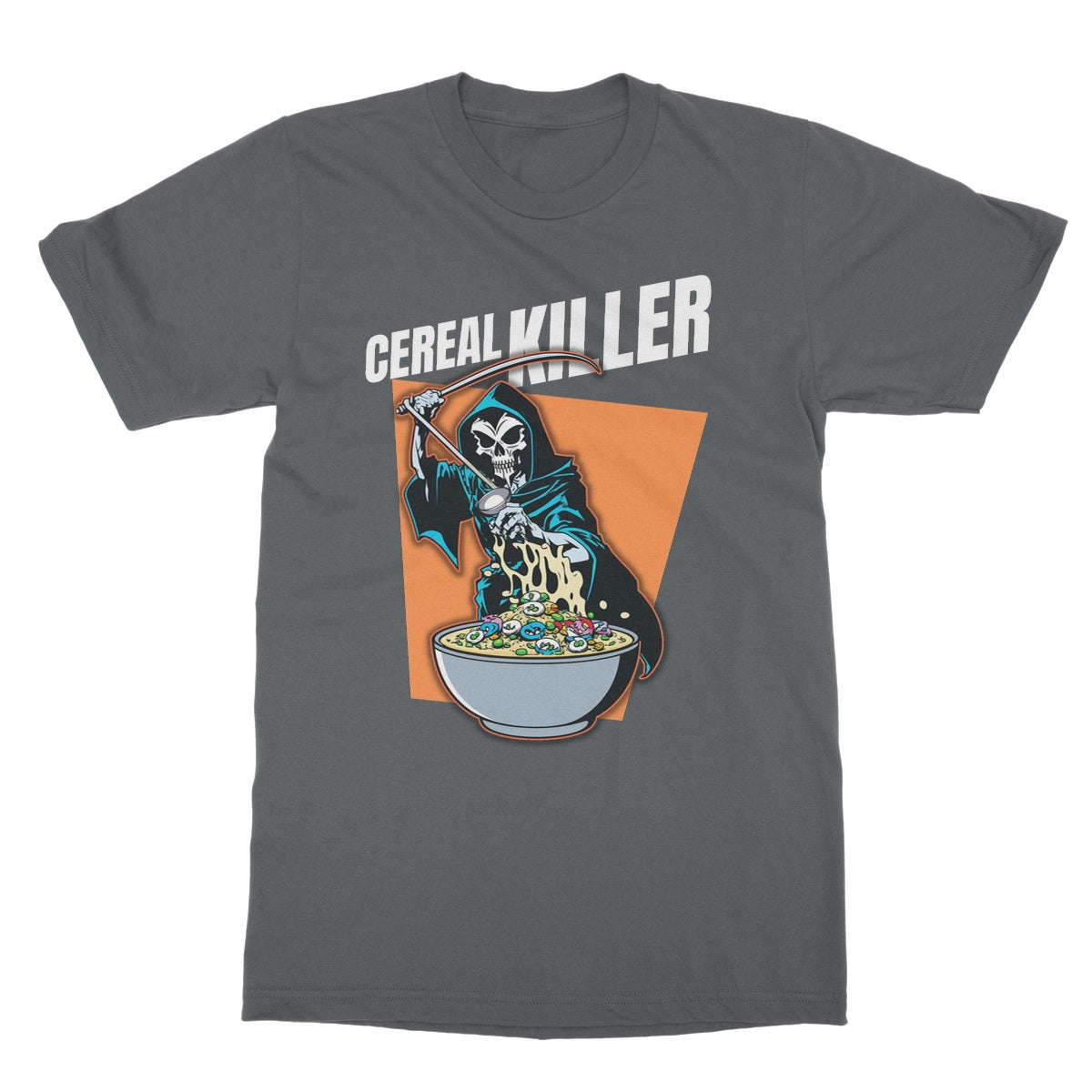 cereal killer t shirt grey