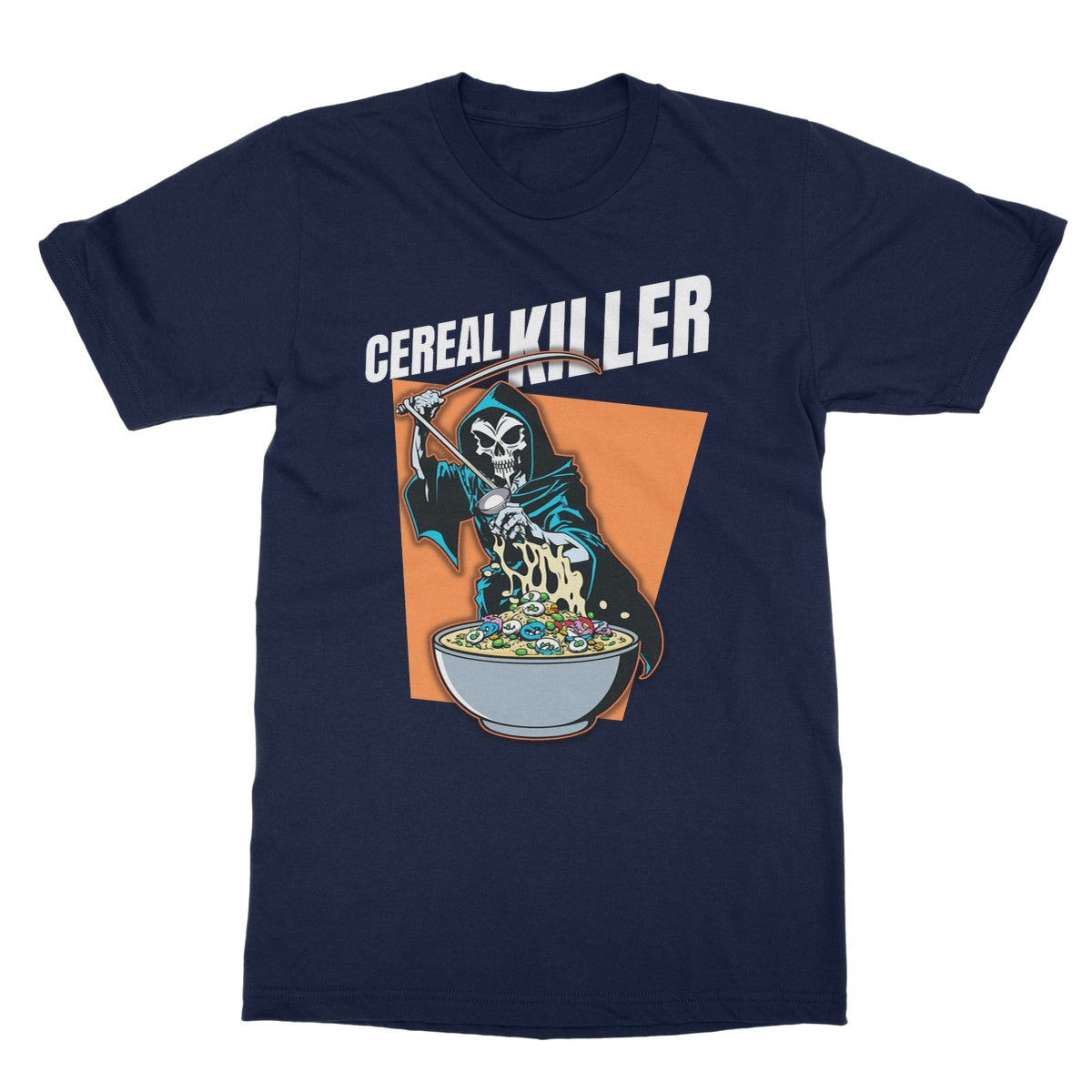 cereal killer t shirt navy