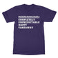 completely unreliable nasty takeaway t shirt purple