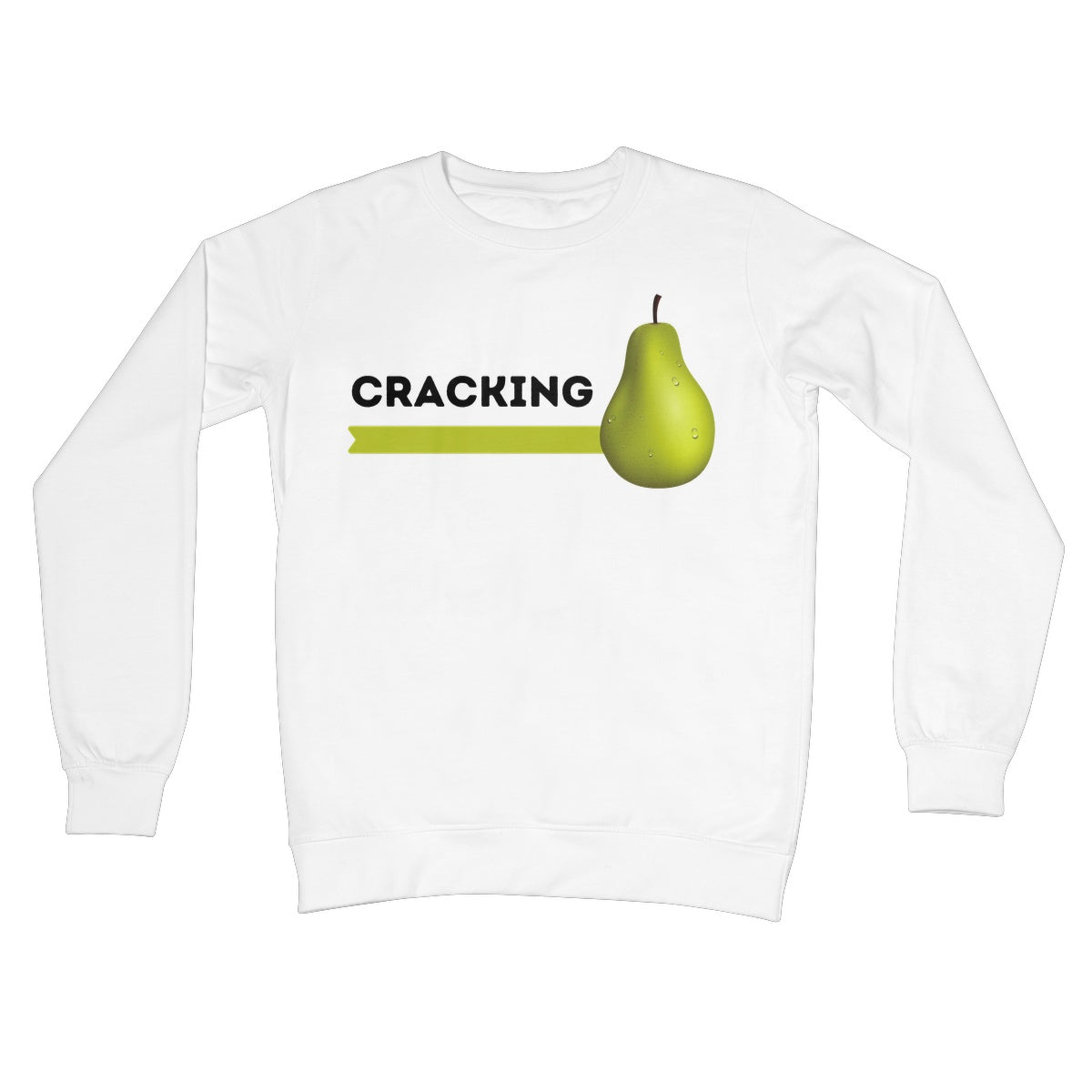 cracking pear jumper white