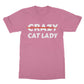 crazy cat lady t shirt pink