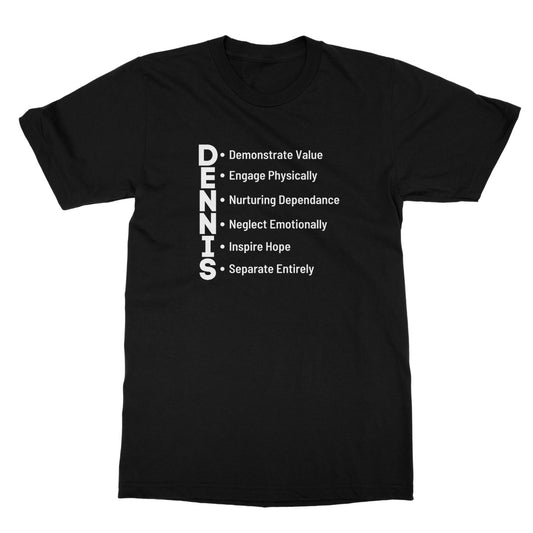 dennis system t shirt black