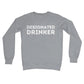 designated drinker jumper grey