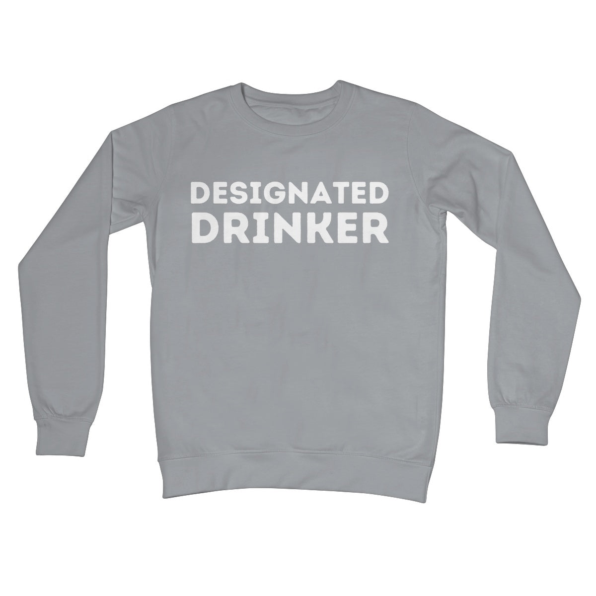 designated drinker jumper grey
