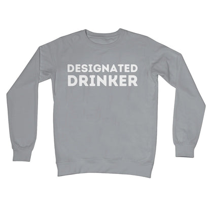 designated drinker jumper grey