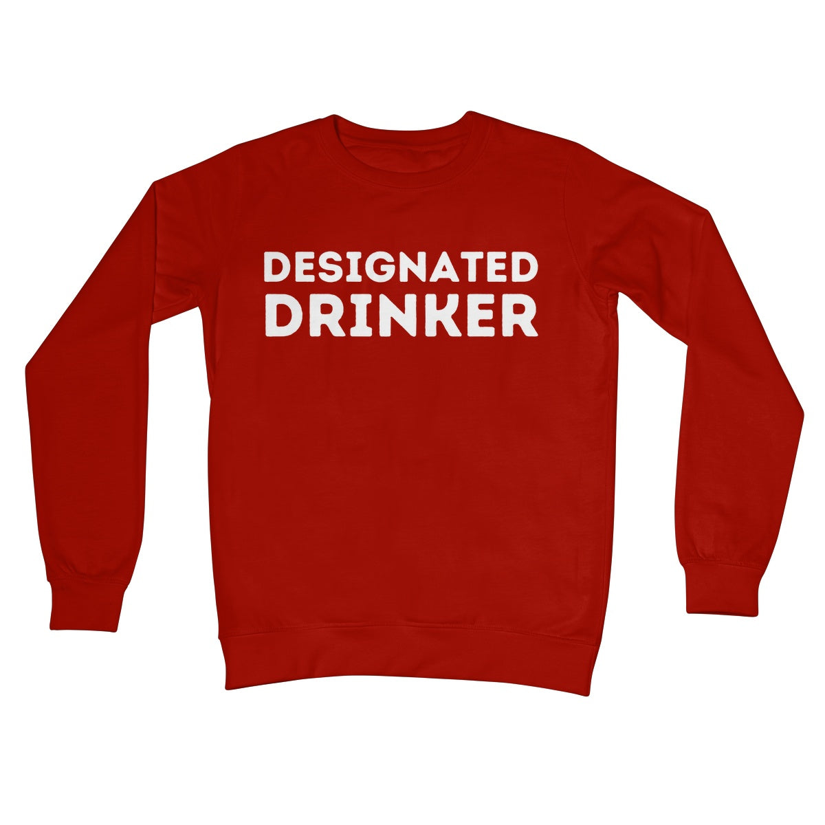designated drinker jumper red