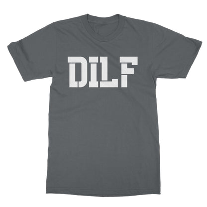 Dilf T-Shirt - Charcoal - Funny T-Shirt