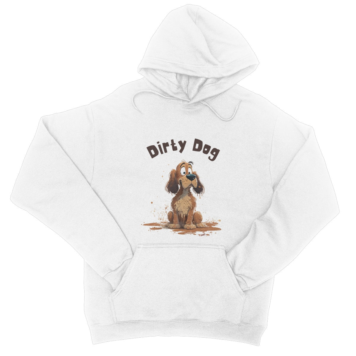 dirty dog hoodie white