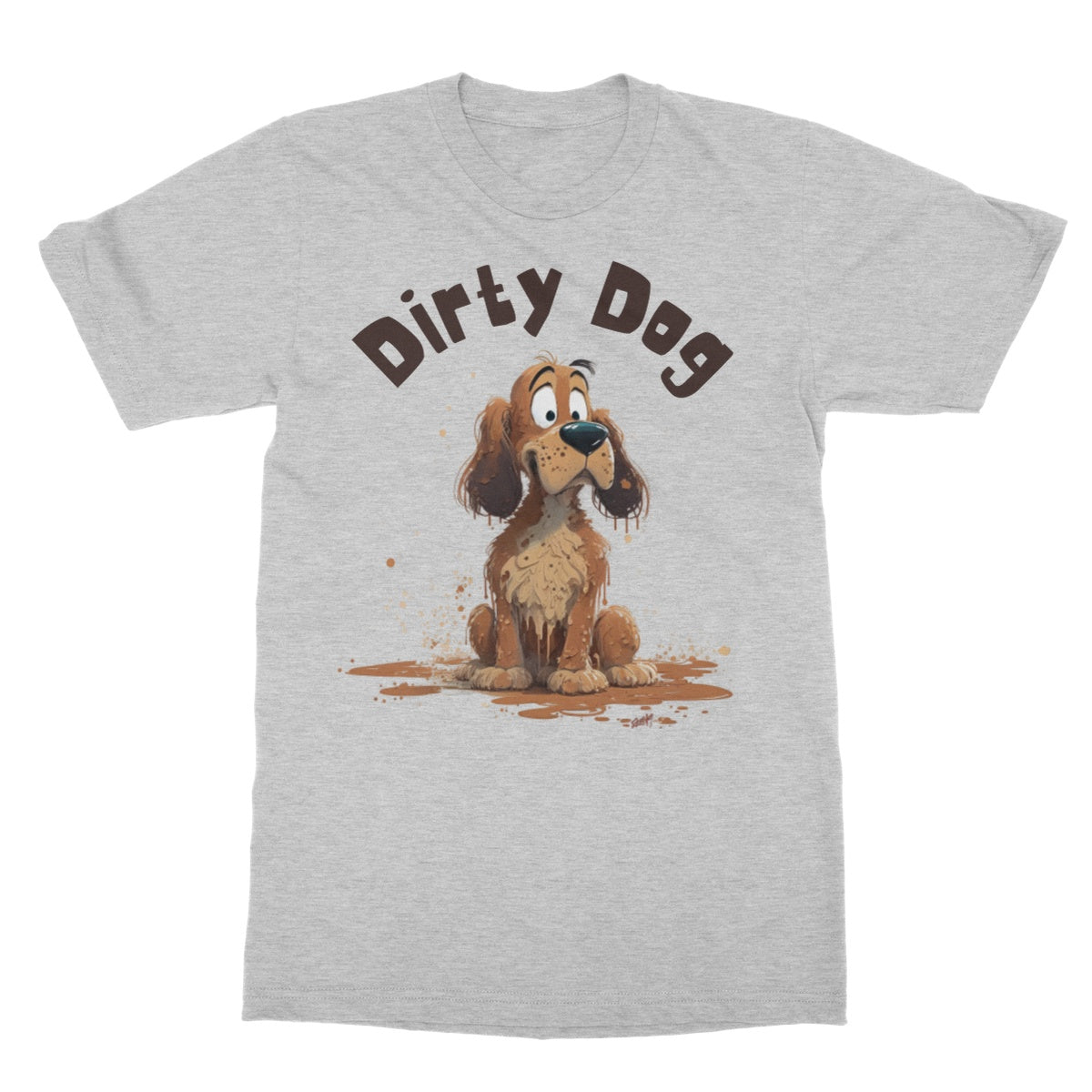 dirty dog t shirt grey