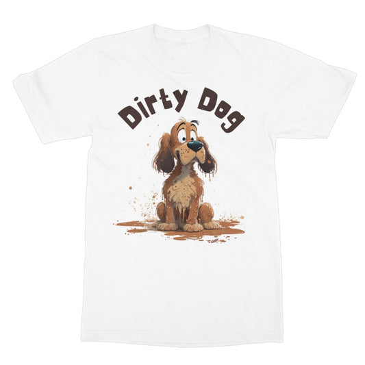 dirty dog t shirt white