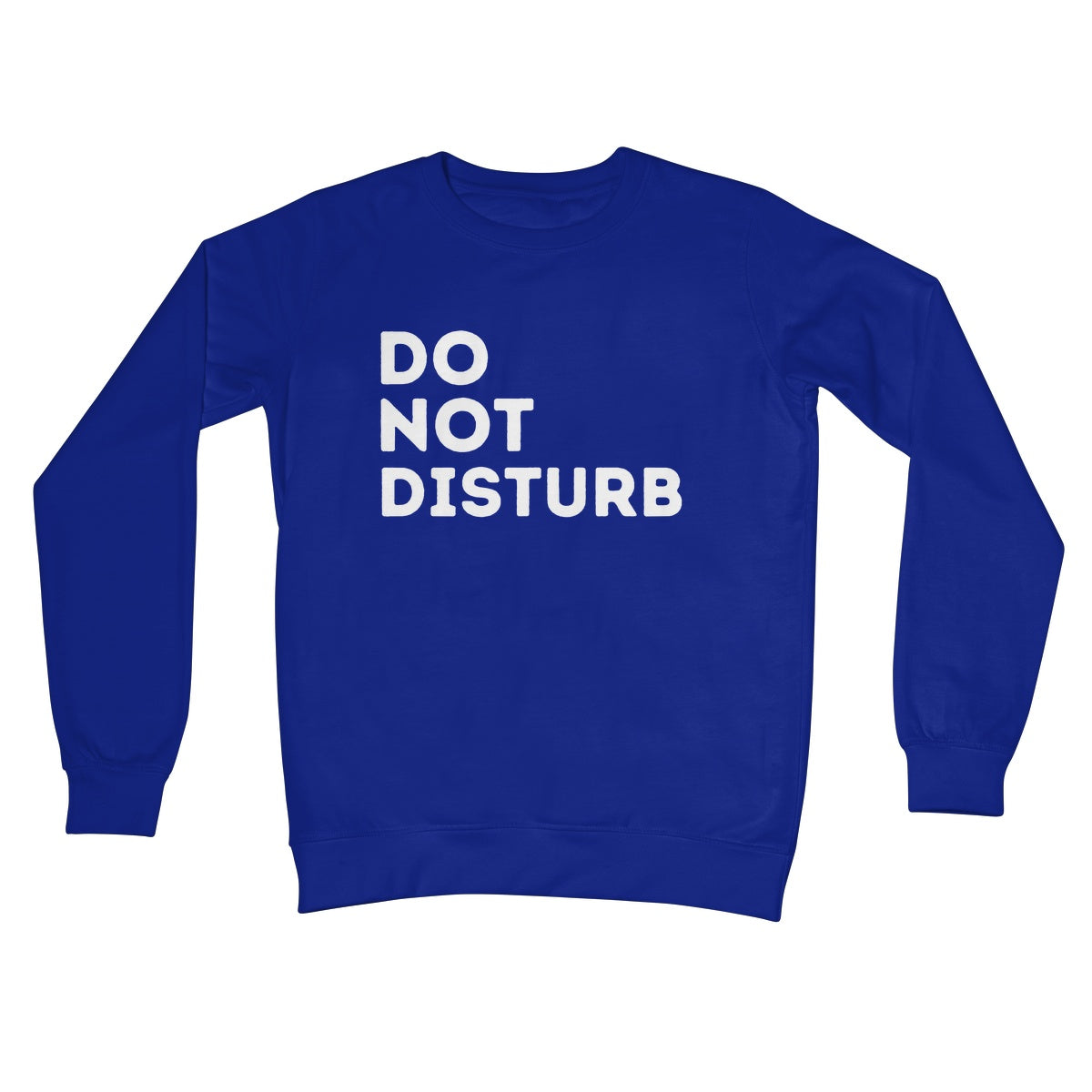 do not disturb jumper blue