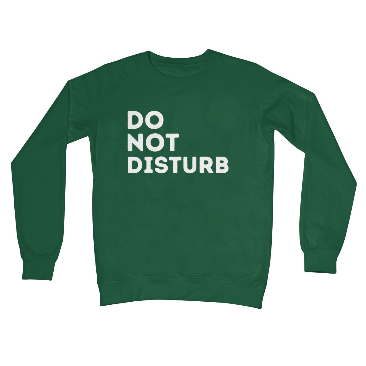 do not disturb jumper green