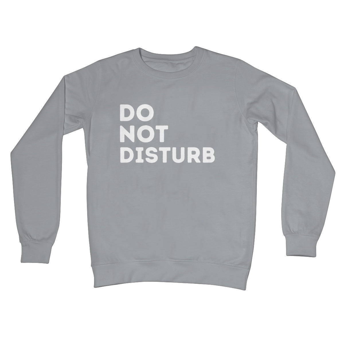 do not disturb jumper grey