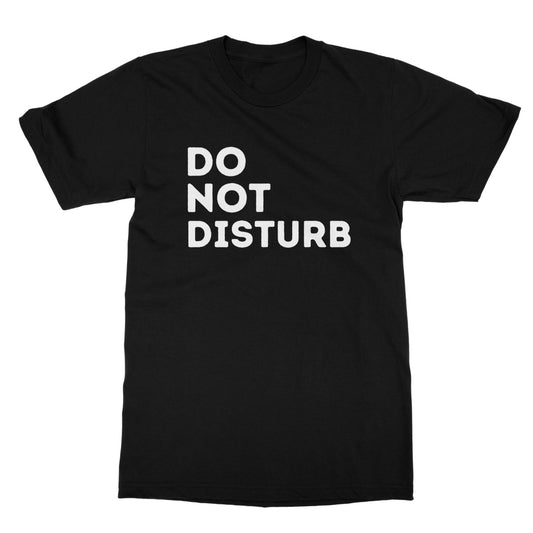 do not disturb t shirt black