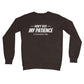 do not test my patience jumper brown