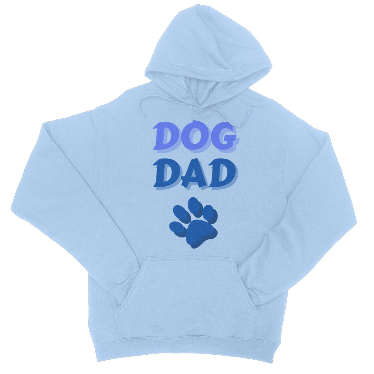 dog dad hoodie blue