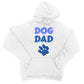 dog dad hoodie white