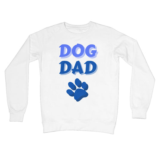dog dad jumper white