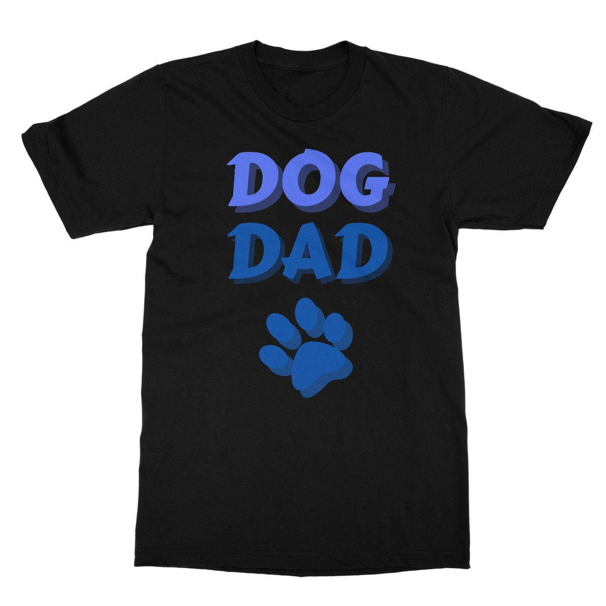 dog dad t shirt black