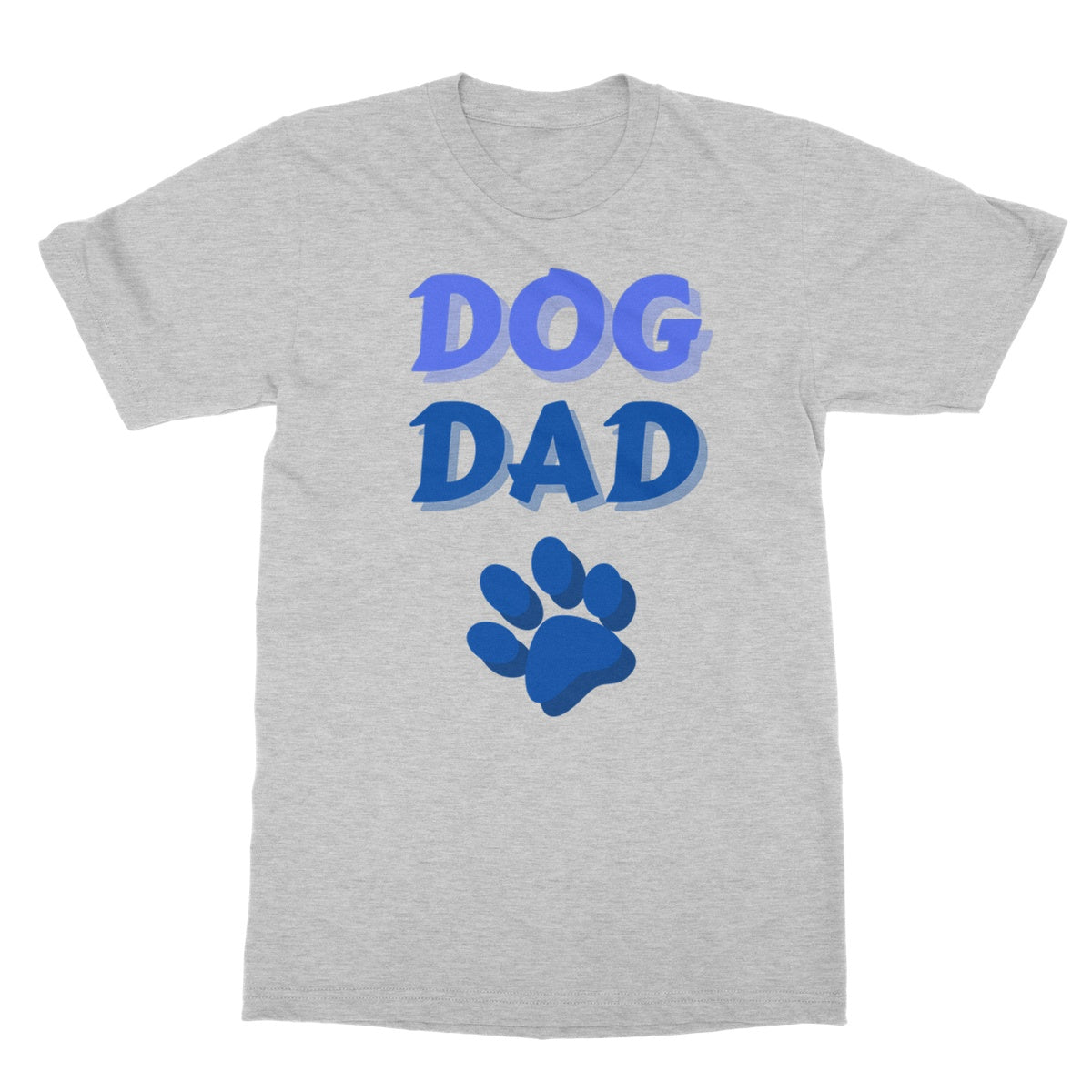 dog dad t shirt grey