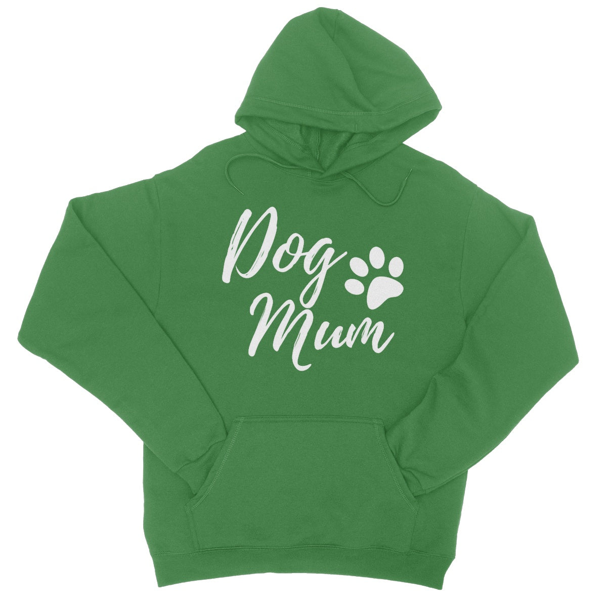 dog mum hoodie green