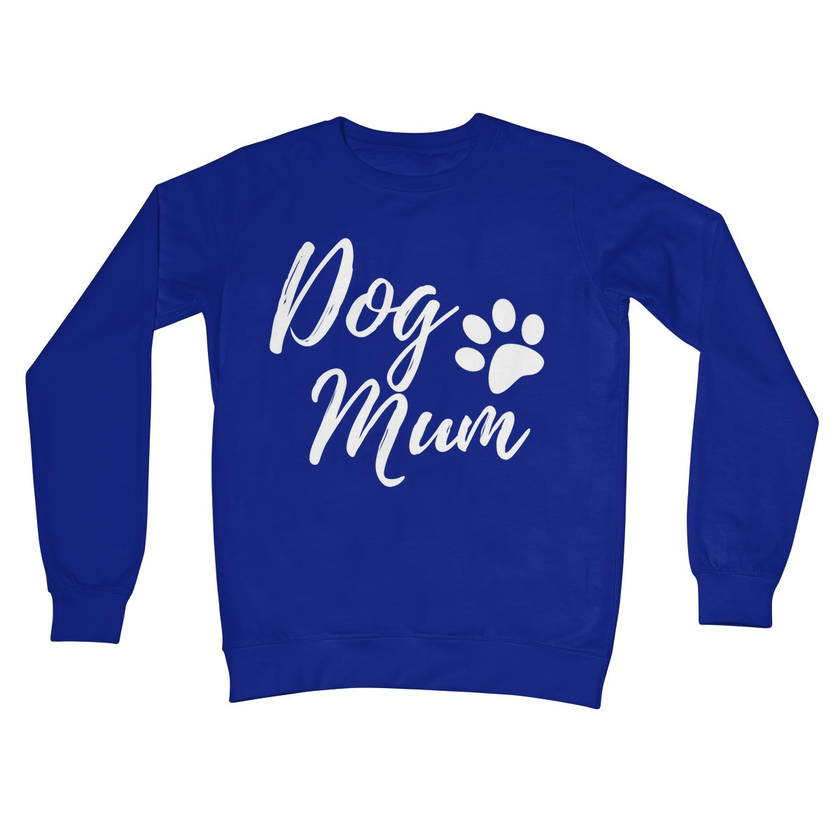 dog mum jumper blue