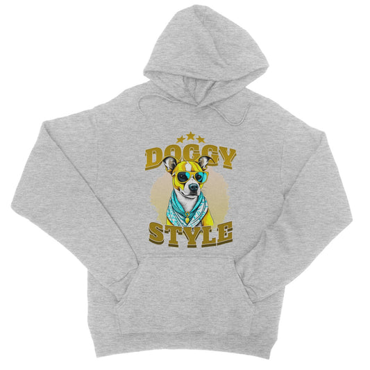 doggy style hoodie grey