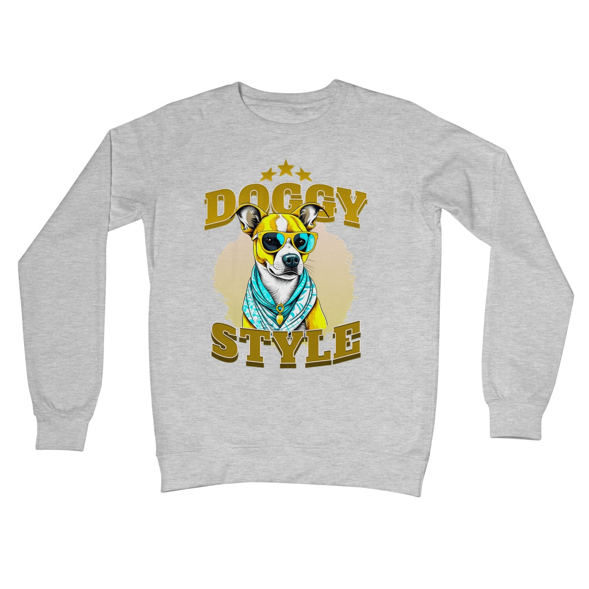 doggy style jumper grey