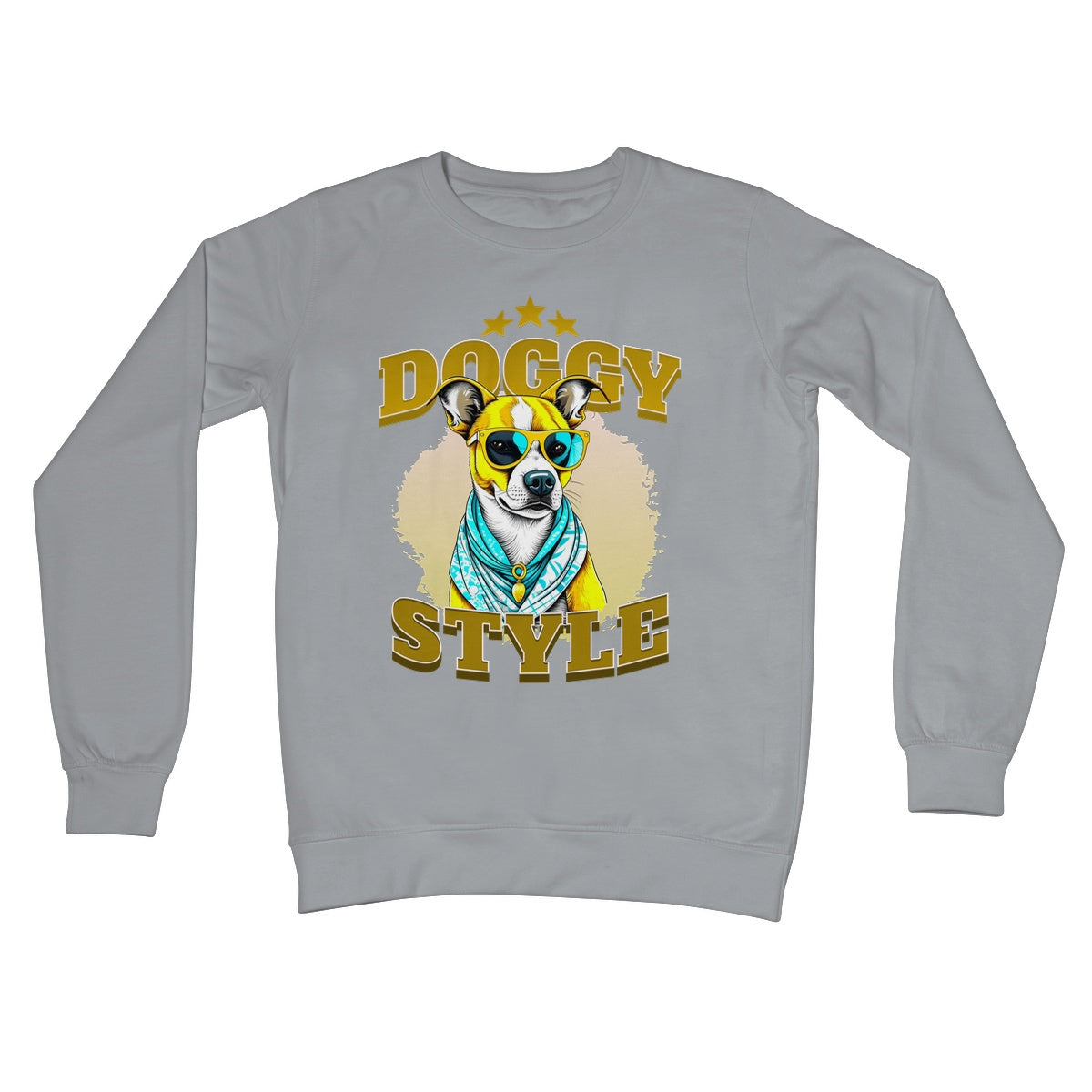 doggy style jumper steel grey