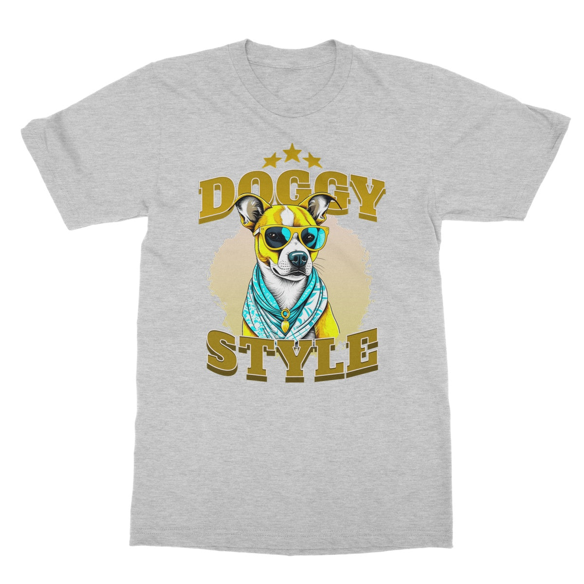 doggy style t shirt grey