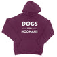dogs over hoomans hoodie purple