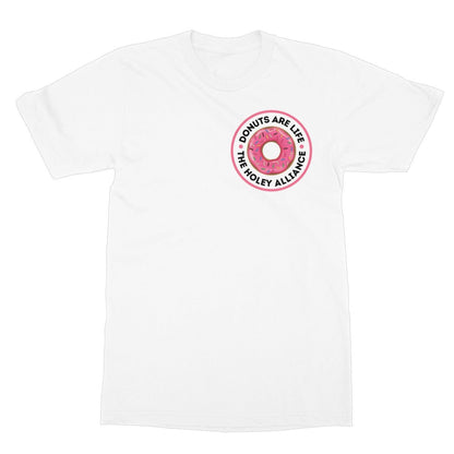 Donuts Are Life, The Holey Alliance T-Shirt - White - Funny T-Shirt