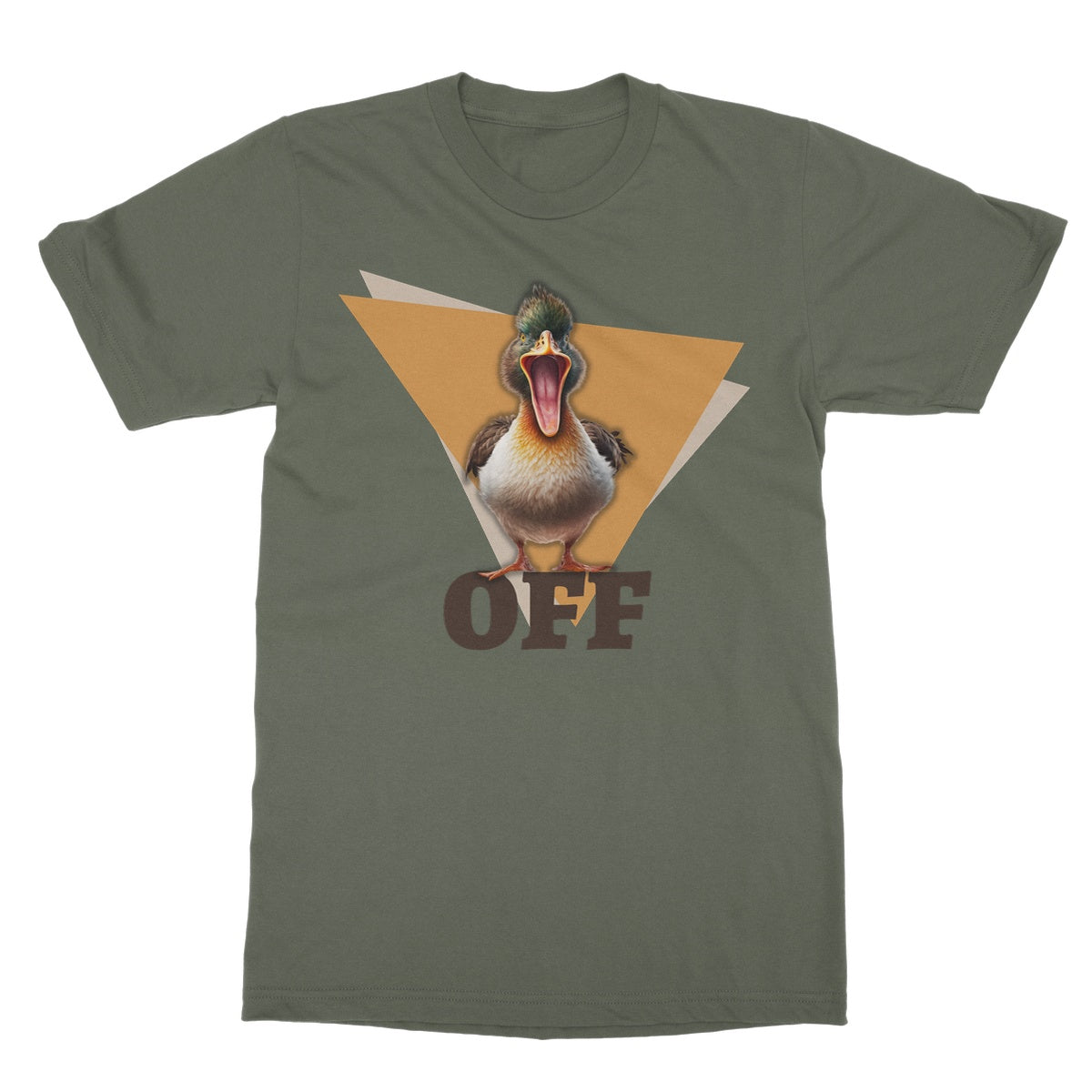 duck off t shirt green