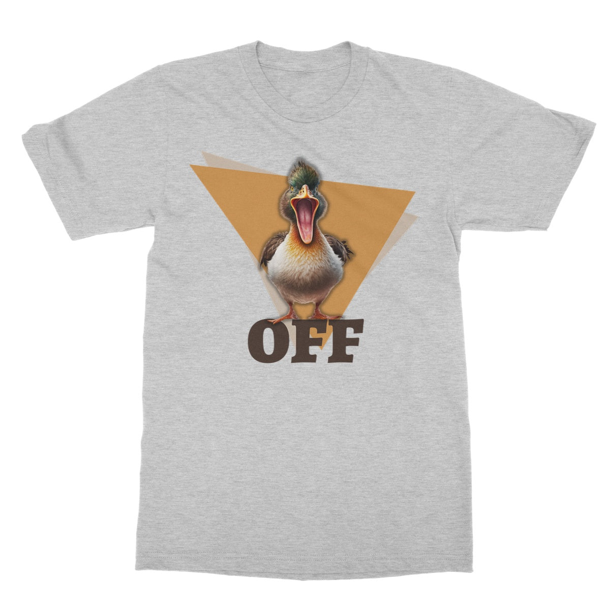 duck off t shirt grey