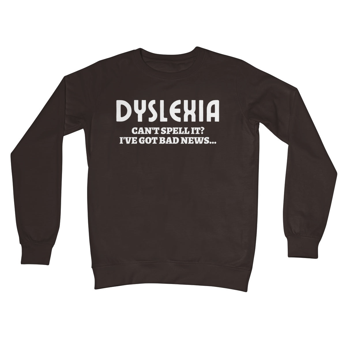 dyslexia jumper brown