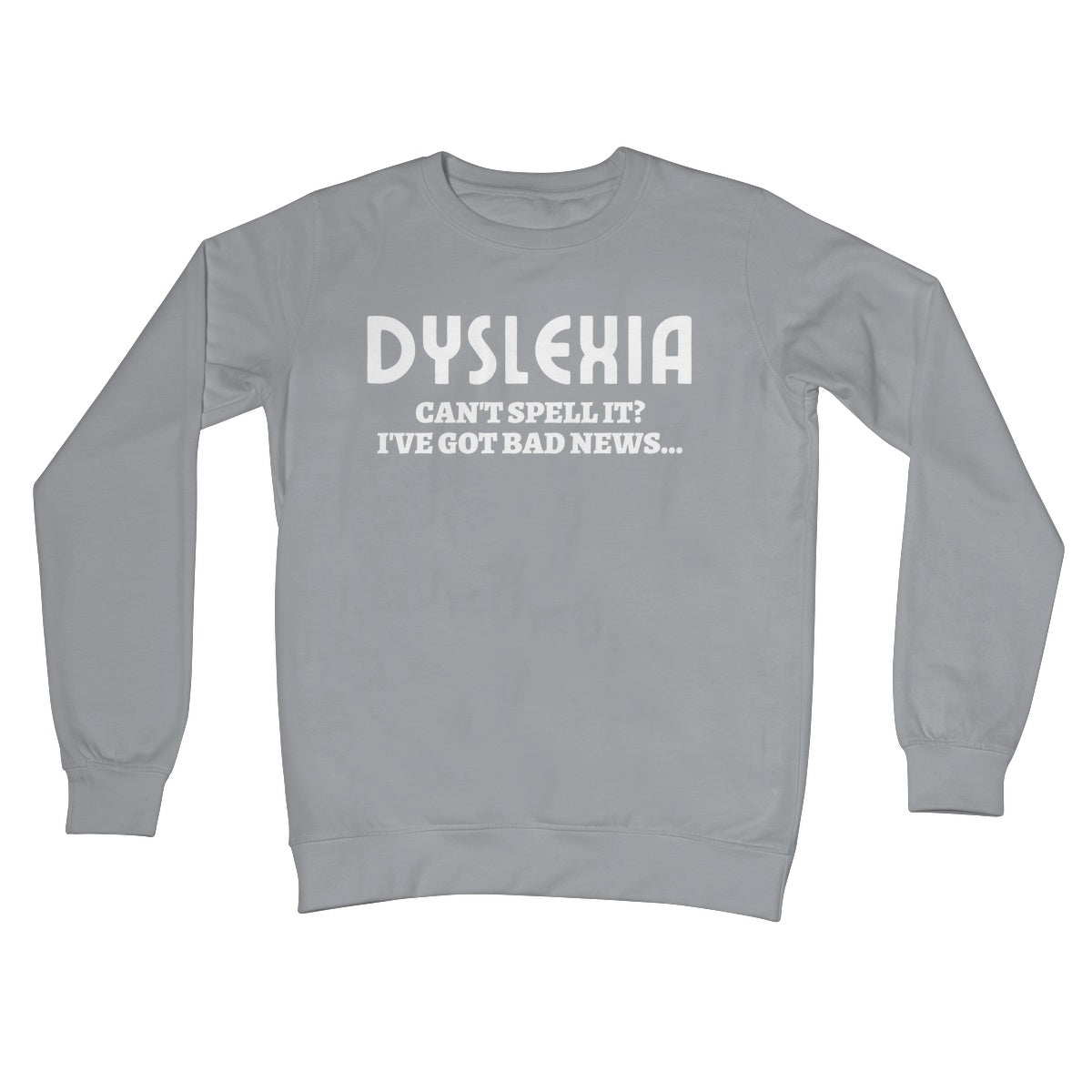 dyslexia jumper grey