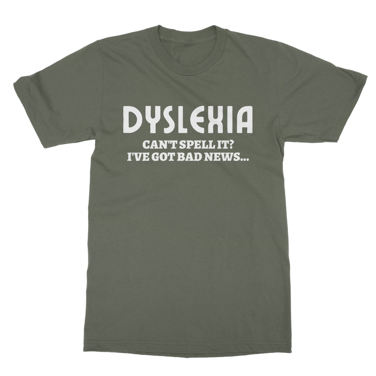 dyslexia t shirt green