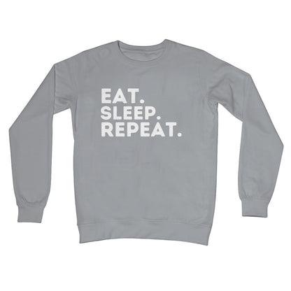 Eat Sleep Repeat Jumper - Steel Grey - Funny Jumper