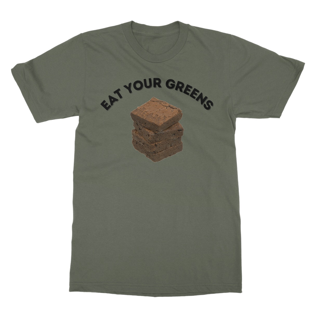 eat your greens t shirt green