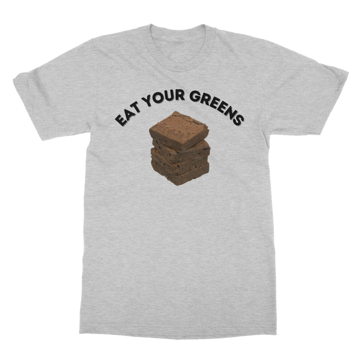 eat your greens t shirt grey