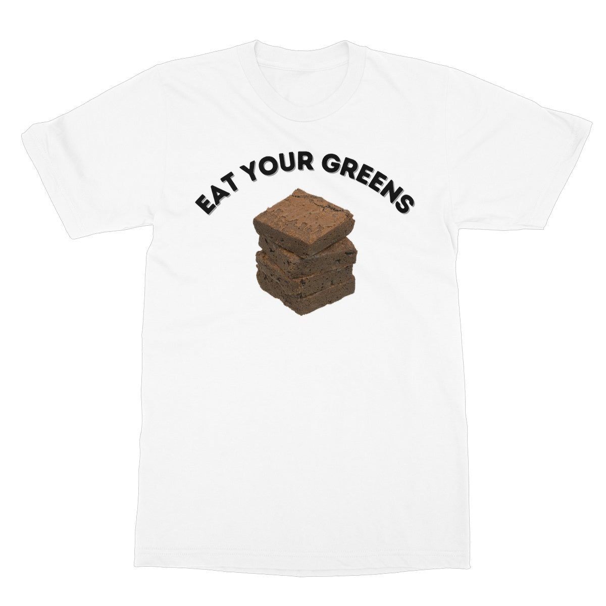 eat your greens t shirt white