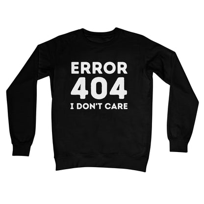 error 404 I don't care jumper black