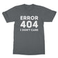 error 404 t shirt grey