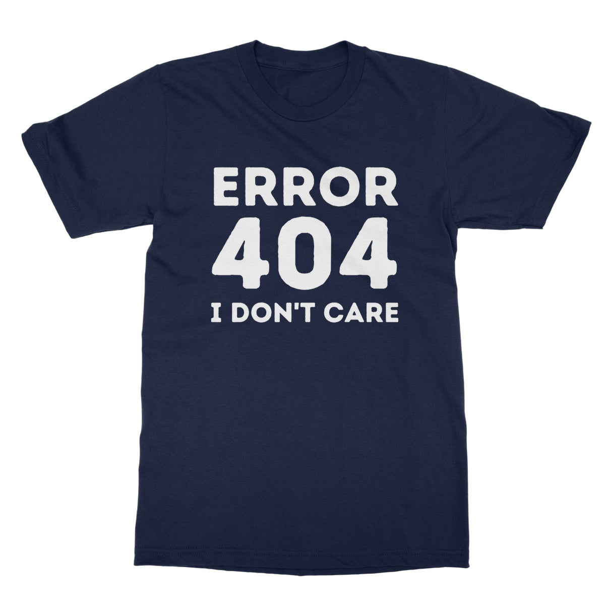 error 404 t shirt navy