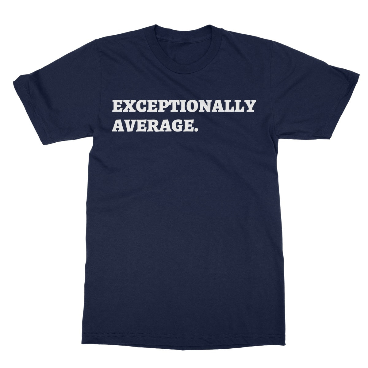 exceptionally average t shirt navy