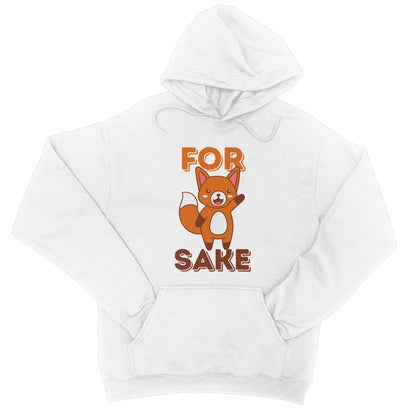 for fox sake hoodie white