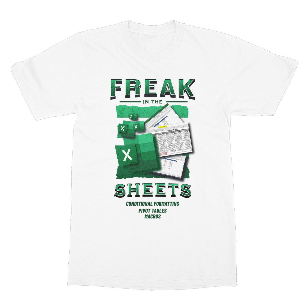 freak in the sheets t shirt white