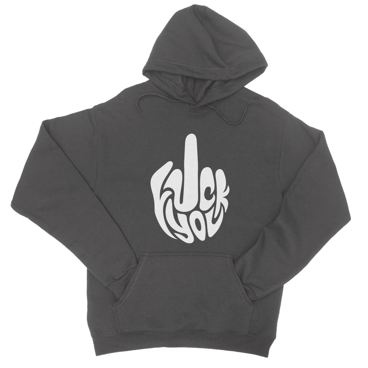 fuck you hoodie grey