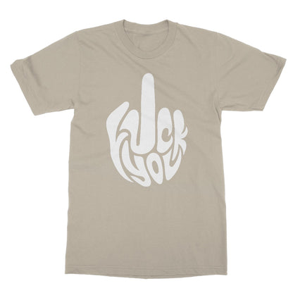 fuck you t shirt beige