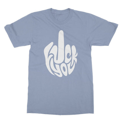 fuck you t shirt blue